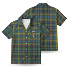 MacLellan Ancient Tartan Crest Hawaiian Shirt