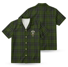 McLean Hunting Tartan Crest Hawaiian Shirt
