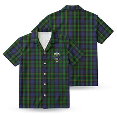 Mowat Modern Tartan Crest Hawaiian Shirt