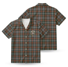 Murray of Atholl Weathered Tartan Crest Hawaiian Shirt