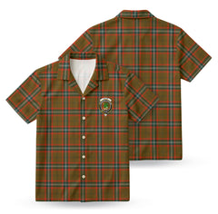 Seton Hunting Modern Tartan Crest Hawaiian Shirt