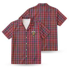 Udny Tartan Crest Hawaiian Shirt