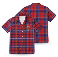 Wishart Dress Tartan Crest Hawaiian Shirt