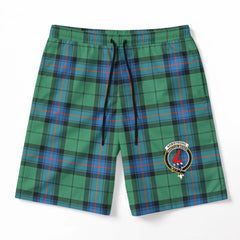 Armstrong Ancient Tartan Crest Men's Beach Shorts