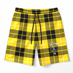 Barclay Dress Modern Tartan Crest Men's Beach Shorts
