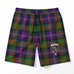 Chalmers Tartan Crest Men's Beach Shorts