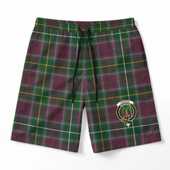 Crosbie Tartan Crest Men's Beach Shorts