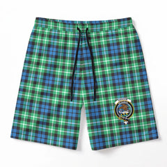 Graham of Montrose Ancient Tartan Crest Men's Beach Shorts