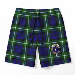Lammie Tartan Crest Men's Beach Shorts