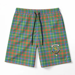 MacIntosh Hunting Ancient Tartan Crest Men's Beach Shorts