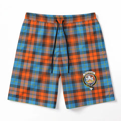 MacLachlan Ancient Tartan Crest Men's Beach Shorts