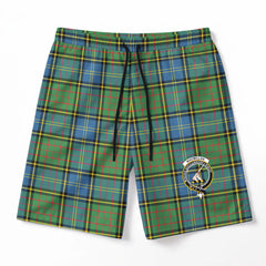 MacMillan Hunting Ancient Tartan Crest Men's Beach Shorts