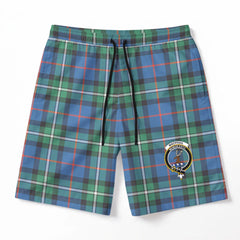 MacPhail Hunting Ancient Tartan Crest Men's Beach Shorts