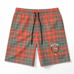 McDougall Ancient Tartan Crest Men's Beach Shorts