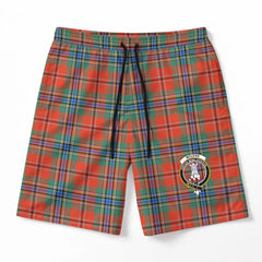 McLean of Duart Ancient Tartan Crest Men's Beach Shorts