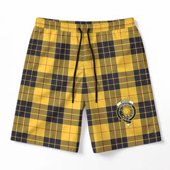 McLeod of Lewis Ancient Tartan Crest Men's Beach Shorts