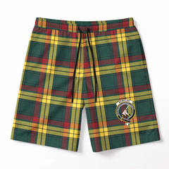McMillan Old Modern Tartan Crest Men's Beach Shorts