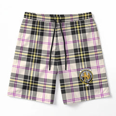 McPherson Dress Ancient Tartan Crest Men's Beach Shorts