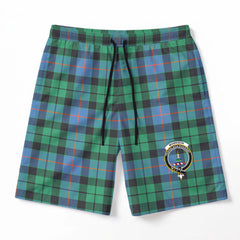 Morrison Ancient Tartan Crest Men's Beach Shorts