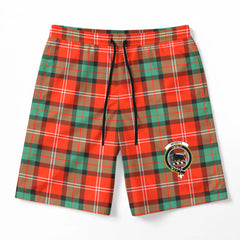 Nesbitt Ancient Tartan Crest Men's Beach Shorts
