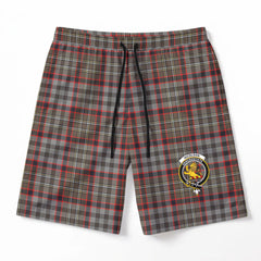 Nicolson Hunting Weathered Tartan Crest Men's Beach Shorts