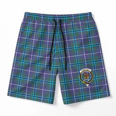 Sandilands Tartan Crest Men's Beach Shorts