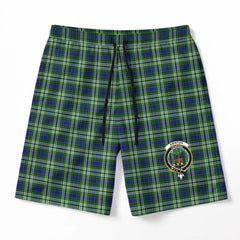 Swinton Tartan Crest Men's Beach Shorts