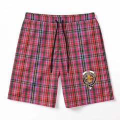 Udny Tartan Crest Men's Beach Shorts