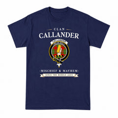 Callander Tartan Crest Mischief and Mayhem T-shirt
