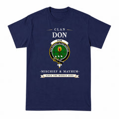 Don Tartan Crest Mischief and Mayhem T-shirt