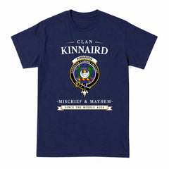 Kinnaird Tartan Crest Mischief and Mayhem T-shirt