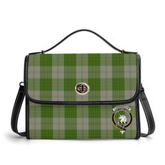 Cunningham Dress Green Dancers Tartan Crest Satchel Bag