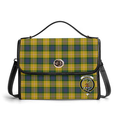 Fraser (of Lovat) Yellow Tartan Crest Satchel Bag