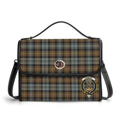 Gordon Weathered Tartan Crest Satchel Bag