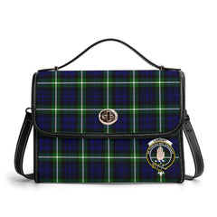 Lamont Modern Tartan Crest Satchel Bag