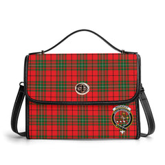 MacAuley Modern Tartan Crest Satchel Bag
