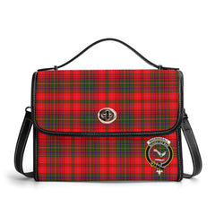 MacDougall Modern Tartan Crest Satchel Bag