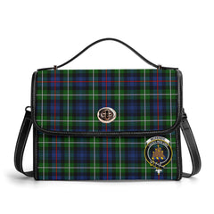 McKenzie Modern Tartan Crest Satchel Bag