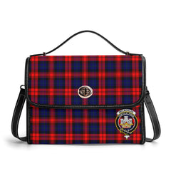 McLachlan Modern Tartan Crest Satchel Bag