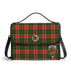 Pollock Tartan Crest Satchel Bag