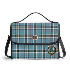 Thomson Blue Tartan Crest Satchel Bag