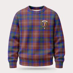 Chisholm Hunting Modern Tartan Crest Sweater