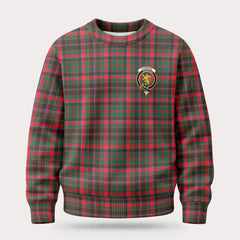 Cumming Hunting Modern Tartan Crest Sweater