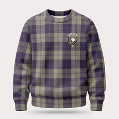 Cunningham Dress Blue Dancers Tartan Crest Sweater