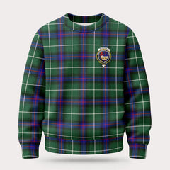 McDonald of the Isles Hunting Modern Tartan Crest Sweater