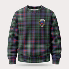 Rose Hunting Modern Tartan Crest Sweater