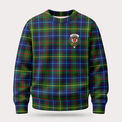 Smith Modern Tartan Crest Sweater