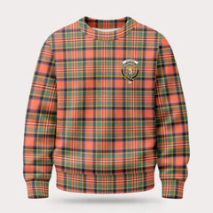 Stewart Royal Ancient Tartan Crest Sweater