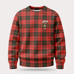 Wallace Weathered Tartan Crest Sweater