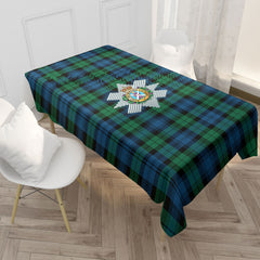 Black Watch Ancient Tartan Crest Tablecloth